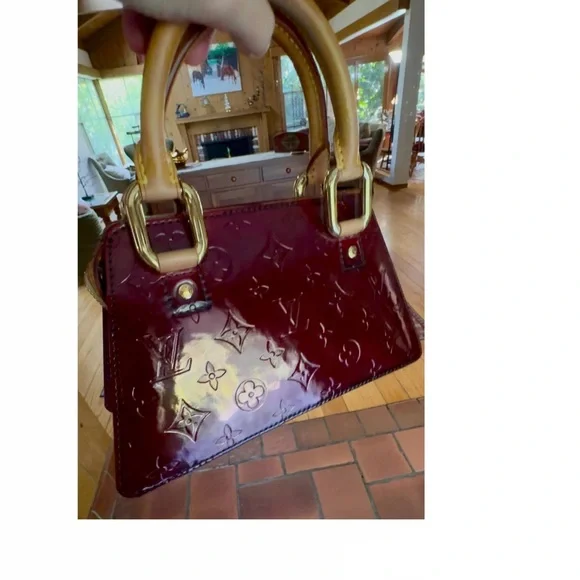 SOLD!  Louis Vuitton Burgundy Handbag - Picture 14 of 15